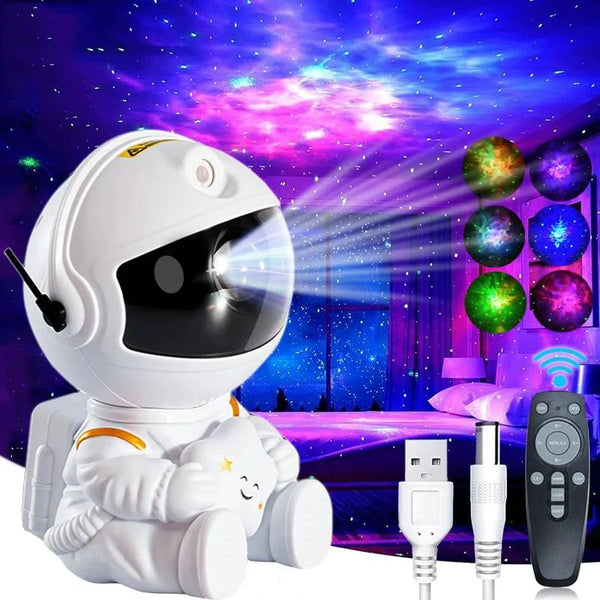 Galaxy Star Astronaut Projector Starry Sky Nebula LED Night Light for Bedroom